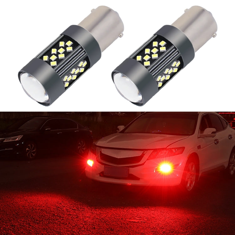 1 Pair 1156 12V 7W Strobe Car LED Fog Light(Red Light) - Fog / Driving Lights by PMC Jewellery | Online Shopping South Africa | PMC Jewellery | Buy Now Pay Later Mobicred