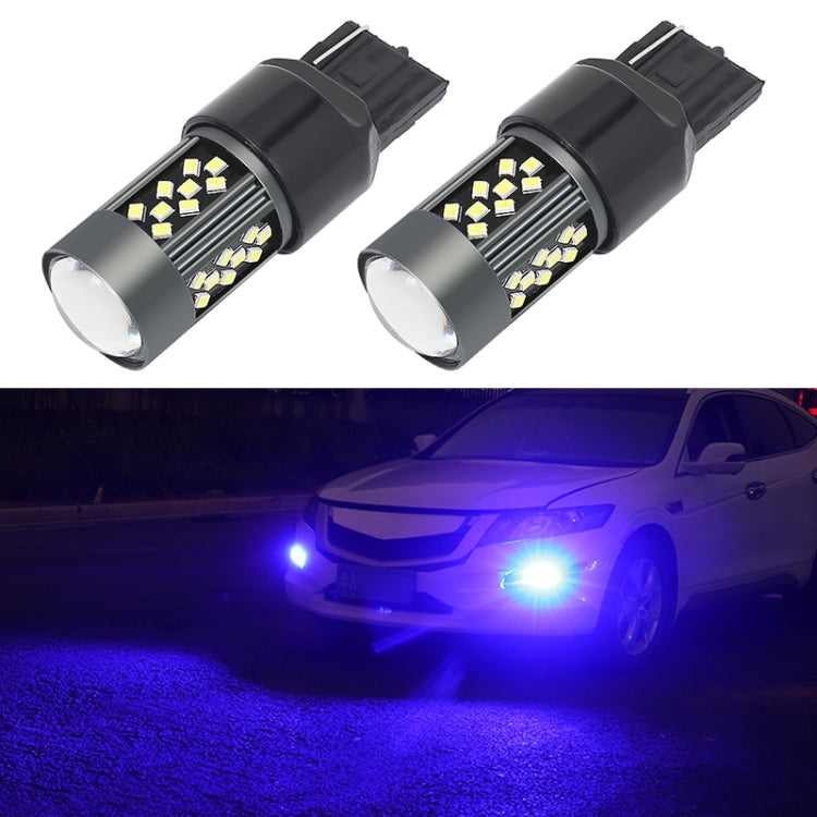 1 Pair 7443 12V 7W Strobe Car LED Fog Light(Blue Light) - Fog / Driving Lights by PMC Jewellery | Online Shopping South Africa | PMC Jewellery | Buy Now Pay Later Mobicred