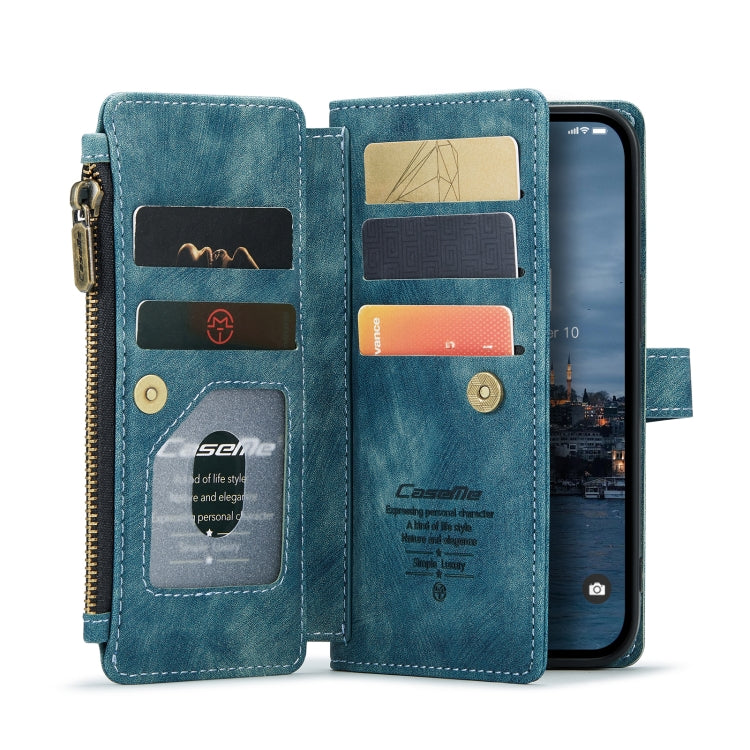 For iPhone 14 Pro CaseMe C30 Multifunctional Phone Leather Case(Blue) - iPhone 14 Pro Cases by CaseMe | Online Shopping South Africa | PMC Jewellery | Buy Now Pay Later Mobicred