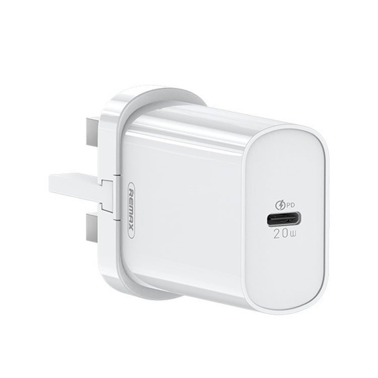 REMAX RP-U70 Jane Series 20W USB-C/Type-C PD Fast Charger, Specification:UK Plug(White) - USB Charger by REMAX | Online Shopping South Africa | PMC Jewellery | Buy Now Pay Later Mobicred