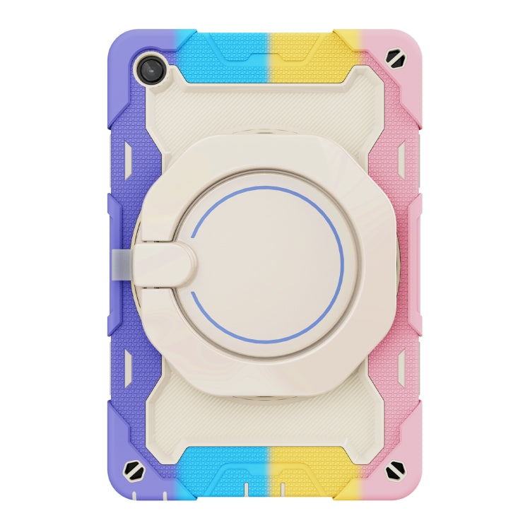 For Lenovo Tab M10 Plus 3rd Gen Armor Contrast Color Silicone + PC Tablet Case(Colorful Pink) - Lenovo by PMC TechLife | Online Shopping South Africa | PMC TechLife | Buy Now Pay Later Mobicred