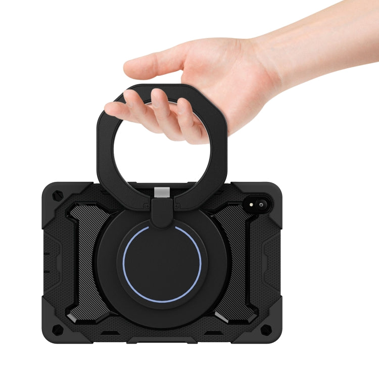 For Lenovo Tad P11 Armor Contrast Color Silicone + PC Tablet Case(Black) - Lenovo by PMC TechLife | Online Shopping South Africa | PMC TechLife | Buy Now Pay Later Mobicred
