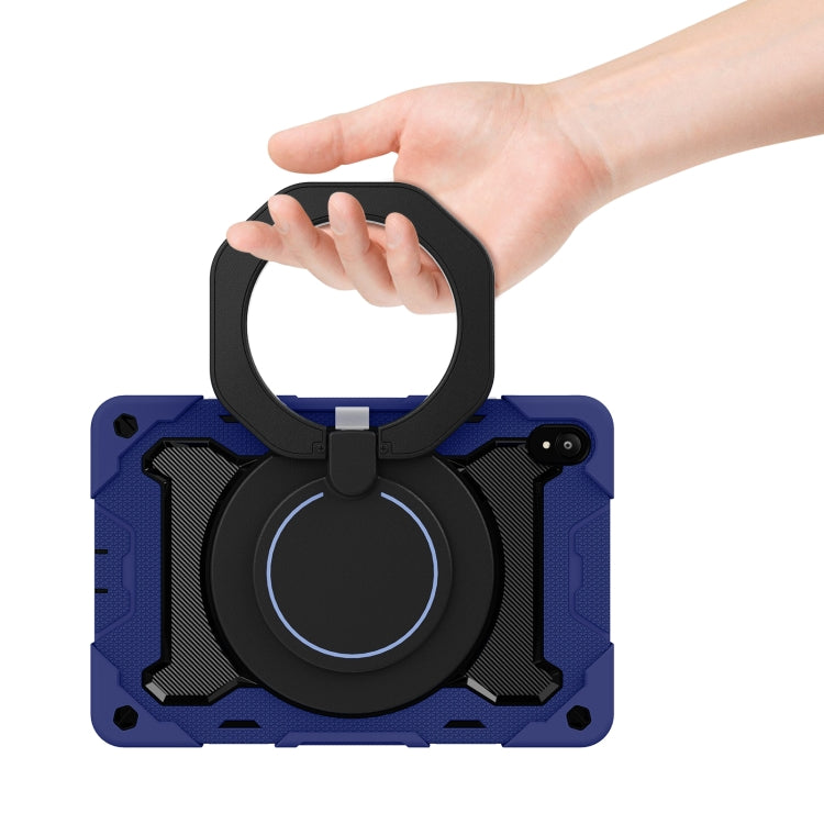 For Lenovo Tad P11 Armor Contrast Color Silicone + PC Tablet Case(Navy Blue) - Lenovo by PMC TechLife | Online Shopping South Africa | PMC TechLife | Buy Now Pay Later Mobicred