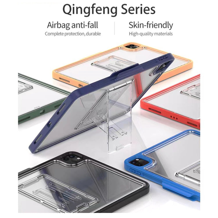 For iPad Pro 11 2022 / 2021 / 2020 / 2018 Mutural Transparent Holder Tablet Case(Navy Blue) - free shipping - PMc TechLife - Order now!