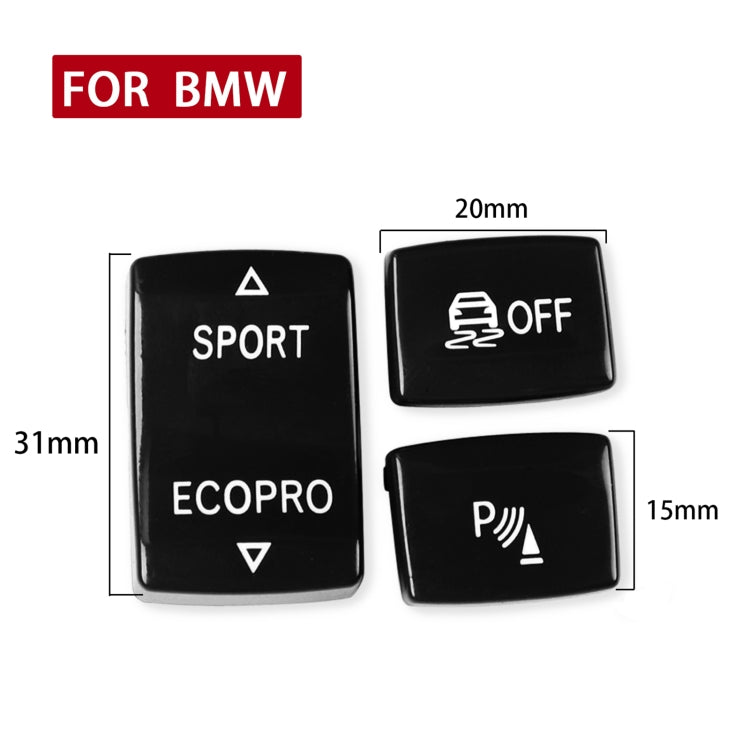 Car Gear Button Set for BMW 1 Series F20 2012-2018,Left and Right Drive(Black) - Car Interior Mouldings by PMC Jewellery | Online Shopping South Africa | PMC Jewellery