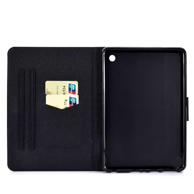For Amazon Kindle Fire 7 2022 Electric Horizontal Flat Painted Leather Tablet Case(Arctic Fox) - free shipping - PMC TechLife - Order now!