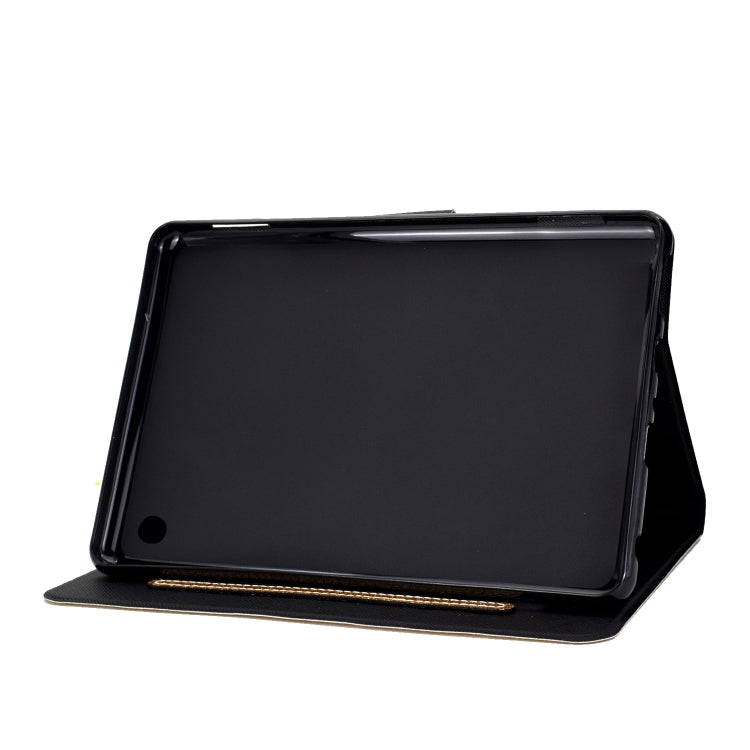 For Amazon Kindle Fire 7 2022 Varnish Glitter Powder Smart Leather Tablet Case(Yellow) - Amazon by PMC TechLife | Online Shopping South Africa | PMC TechLife | Buy Now Pay Later Mobicred