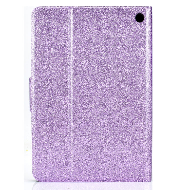 For Amazon Kindle Fire 7 2022 Varnish Glitter Powder Smart Leather Tablet Case(Purple) - Amazon by PMC TechLife | Online Shopping South Africa | PMC TechLife | Buy Now Pay Later Mobicred