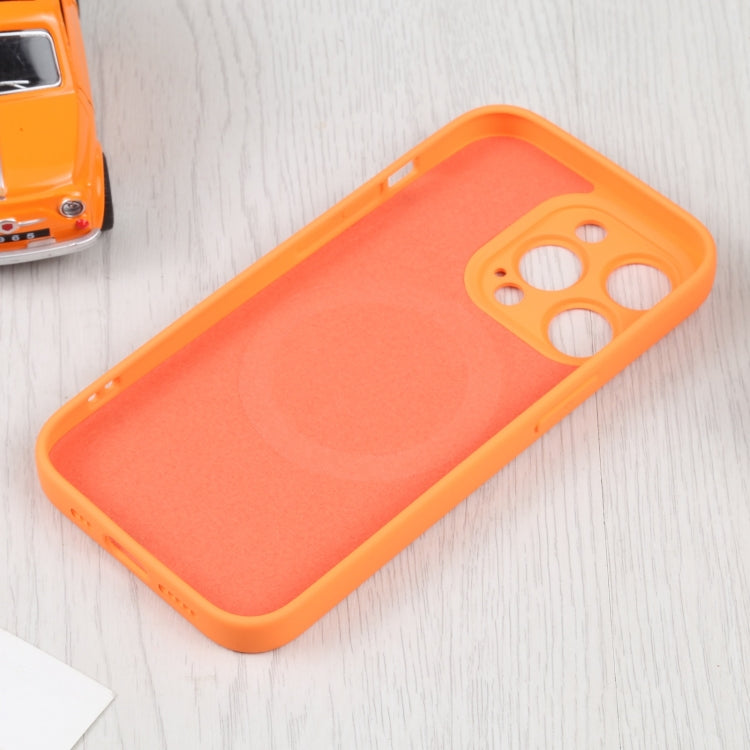 For iPhone 14 Pro Liquid Silicone Magsafe Phone Case (Yellow) - iPhone 14 Pro Cases by PMC TechLife | Online Shopping South Africa | PMC TechLife