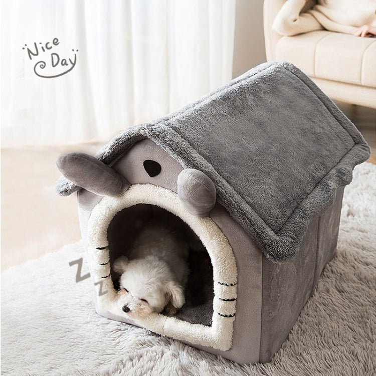 House Type Universal Removable and Washable Pet Dog Cat Bed Pet Supplies, Size:L(Brown Igloo) - Beds by PMC TechLife | Online Shopping South Africa | PMC TechLife | Buy Now Pay Later Mobicred