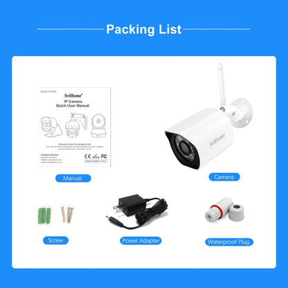 SriHome SH034 5.0MP Mini Dual 2.4 / 5G WiFi Outdoor IP66 Waterproof Video Surveillance Color Night Vision Security CCTV Cam, Plug Type:EU Plug(White) - Wireless Camera by PMC Jewellery | Online Shopping South Africa | PMC Jewellery