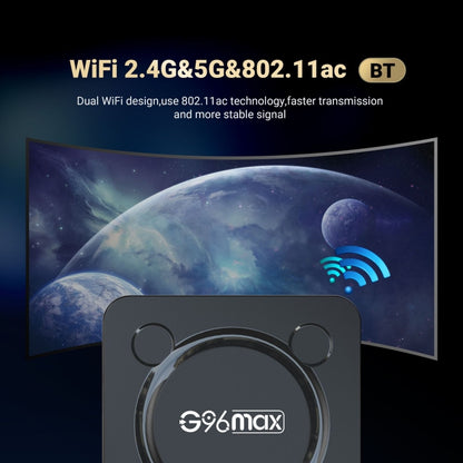 G96max Smart 4K HD Android 11.0 TV Box, Amlogic S905W2 Quad Core ARM Cortex A35, Support Dual Band WiFi, HDMI, RJ45, Capacity:4GB+32GB(EU Plug) - Amlogic S905 by PMC Jewellery | Online Shopping South Africa | PMC Jewellery | Buy Now Pay Later Mobicred