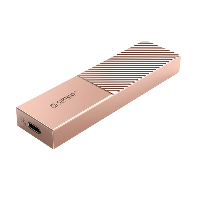 ORICO FV09C3-G2-RG 10Gbps USB3.2 Gen2 Type-C M.2 NVMe/NGFF(SATA) Dual Protocol SSD Enclosure(Gold) - HDD Enclosure by ORICO | Online Shopping South Africa | PMC Jewellery | Buy Now Pay Later Mobicred