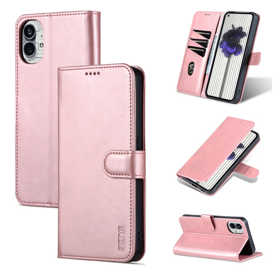 For Nothing Phone 1 AZNS Skin Feel Calf Texture Flip Leather Phone Case (Rose Gold) - More Brand by AZNS | Online Shopping South Africa | PMC Jewellery | Buy Now Pay Later Mobicred