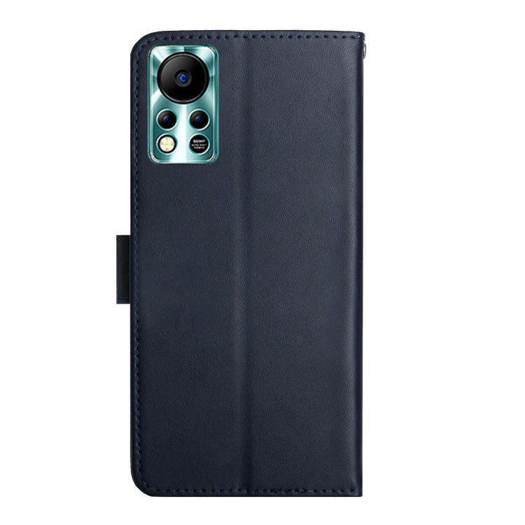 For Infinix Hot 11s NFC Genuine Leather Fingerprint-proof Horizontal Flip Phone Case(Blue) - Infinix Cases by PMC TechLife | Online Shopping South Africa | PMC TechLife | Buy Now Pay Later Mobicred