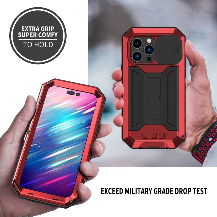 For iPhone 14 Pro R-JUST Shockproof Life Waterproof Dust-proof Case(Red) - iPhone 14 Pro Cases by R-JUST | Online Shopping South Africa | PMC Jewellery