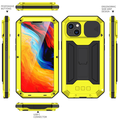 For iPhone 14 R-JUST Shockproof Life Waterproof Dust-proof Case (Yellow) - iPhone 14 Cases by R-JUST | Online Shopping South Africa | PMC Jewellery