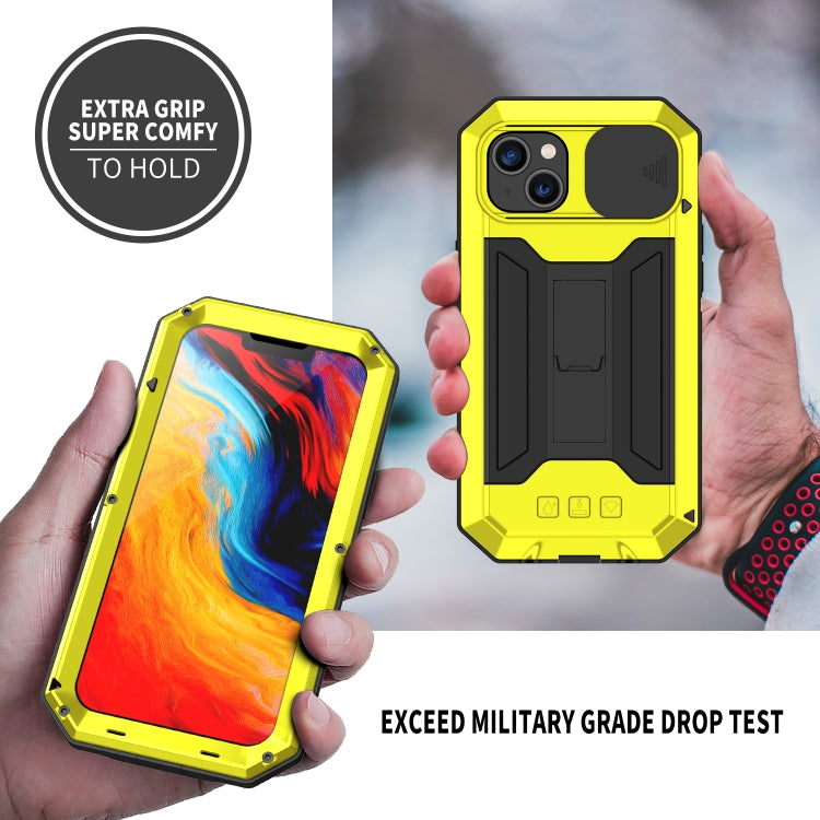 For iPhone 14 R-JUST Shockproof Life Waterproof Dust-proof Case (Yellow) - free shipping - PMC TechLife - Order now!