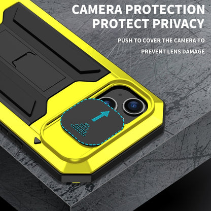 For iPhone 14 Plus R-JUST Shockproof Life Waterproof Dust-proof Case (Yellow) - iPhone 14 Plus Cases by R-JUST | Online Shopping South Africa | PMC Jewellery