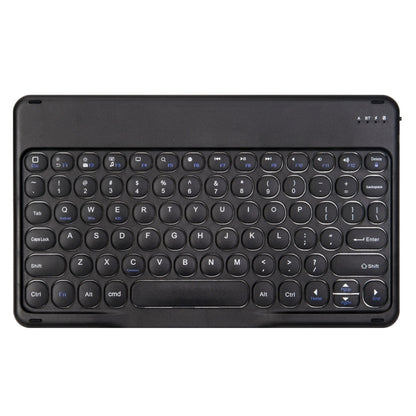 Round Cap Bluetooth Keyboard Leather Case with Pen Slot, without Touchpad For Samsung Galaxy Tab A7 10.4 2020(Black+Black Keyboard) - Samsung Keyboard by PMC Jewellery | Online Shopping South Africa | PMC Jewellery