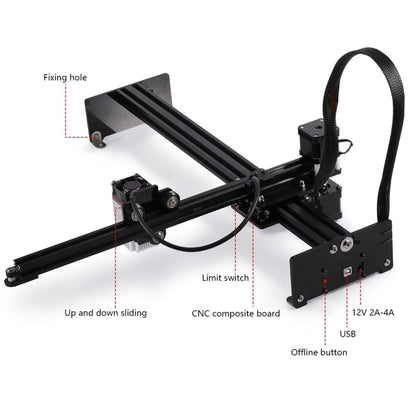 NEJE MASTER 3 Plus Laser Engraver with A40630 Laser Module(EU Plug) - DIY Engraving Machines by NEJE | Online Shopping South Africa | PMC Jewellery | Buy Now Pay Later Mobicred