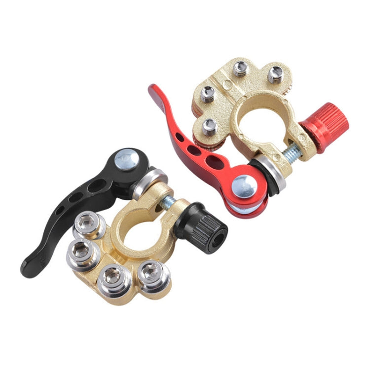 1 Pair Car Battery Terminals Quick Disconnect Cables Connectors, with L Wrench + 40A Terminal + Insulation Pad - Booster Cable & Clip by PMC TechLife | Online Shopping South Africa | PMC TechLife | Buy Now Pay Later Mobicred