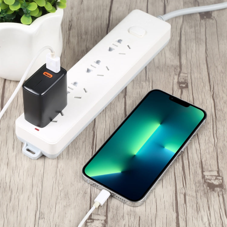 LZ-1130 PD 20W Type-C+QC 3.0 USB Fast Charger, Plug Type:US Plug(Black) - free shipping - PMC Jewellery - Order now!