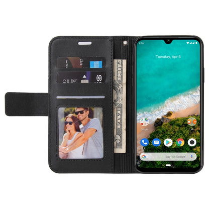 For Xiaomi Mi A3 GQUTROBE Right Angle Leather Phone Case(Black) - Xiaomi Cases by GQUTROBE | Online Shopping South Africa | PMC Jewellery