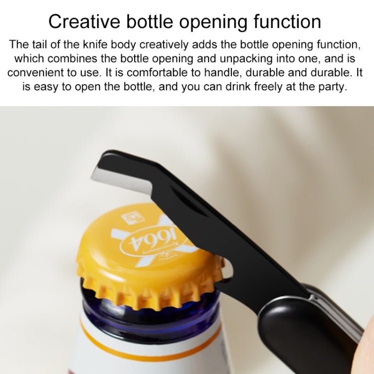 Original Xiaomi Youpin Huohou Mini Unpacking Foldable Knife(Black) - Burin &Cutting Knife by Xiaomi | Online Shopping South Africa | PMC TechLife | Buy Now Pay Later Mobicred