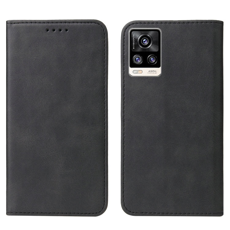 For vivo V20 2021 Magnetic Closure Leather Phone Case(Black) - vivo Cases by PMC TechLife | Online Shopping South Africa | PMC TechLife