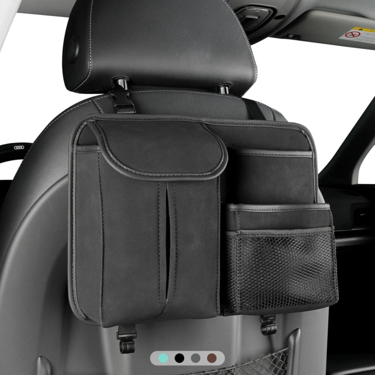 Car Seat Back Hanging Bag Sheepskin Leather Storage Bag With Hook(Brown) - Seat Accessories by PMC TechLife | Online Shopping South Africa | PMC TechLife | Buy Now Pay Later Mobicred