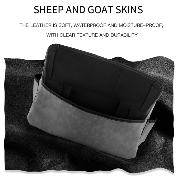 Car Center Console Hanging Bag Sheepskin Leather Storage Bag(Brown) - Seat Accessories by PMC TechLife | Online Shopping South Africa | PMC TechLife | Buy Now Pay Later Mobicred