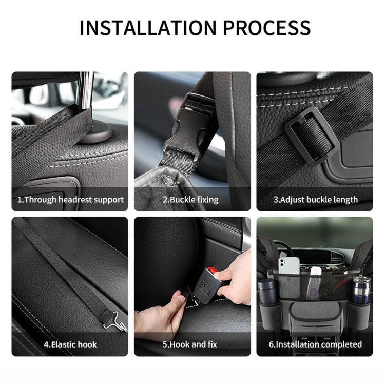 Car Center Console Hanging Bag Sheepskin Leather Storage Bag(Brown) - Seat Accessories by PMC TechLife | Online Shopping South Africa | PMC TechLife | Buy Now Pay Later Mobicred