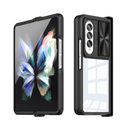 For Samsung Galaxy Z Fold4 360 Full Body Sliding Camshield Phone Case(Black) - Galaxy Z Fold4 5G Cases by PMC Jewellery | Online Shopping South Africa | PMC Jewellery