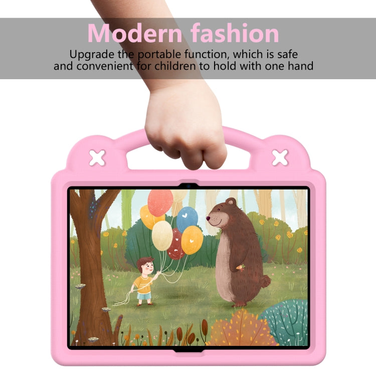 For Lenovo Tab M10 X605 / X505 / Tab P10 X705 Handle Kickstand Children EVA Shockproof Tablet Case(Pink) - Lenovo by PMC TechLife | Online Shopping South Africa | PMC TechLife | Buy Now Pay Later Mobicred