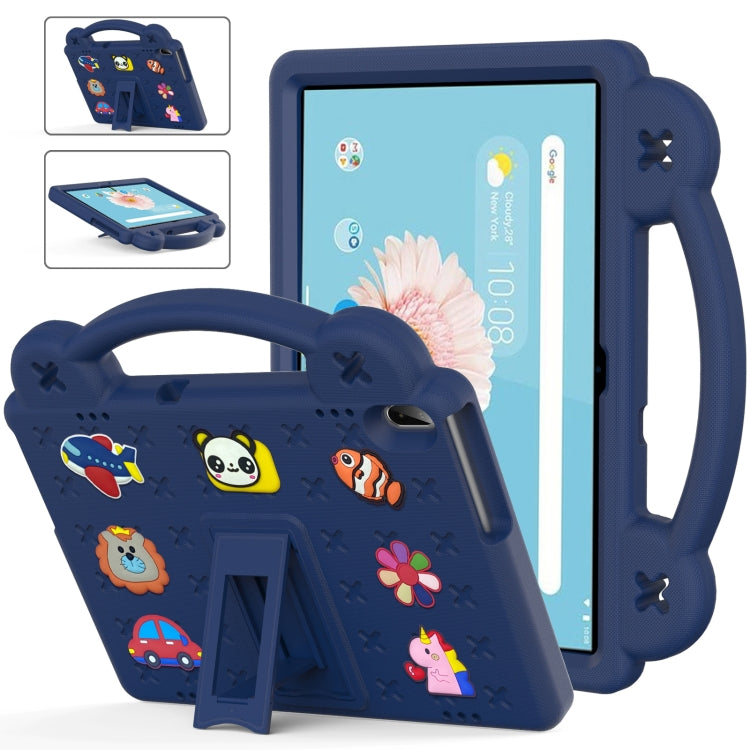 For Lenovo Tab M10 X605 / X505 / Tab P10 X705 Handle Kickstand Children EVA Shockproof Tablet Case(Navy Blue) - Lenovo by PMC TechLife | Online Shopping South Africa | PMC TechLife | Buy Now Pay Later Mobicred