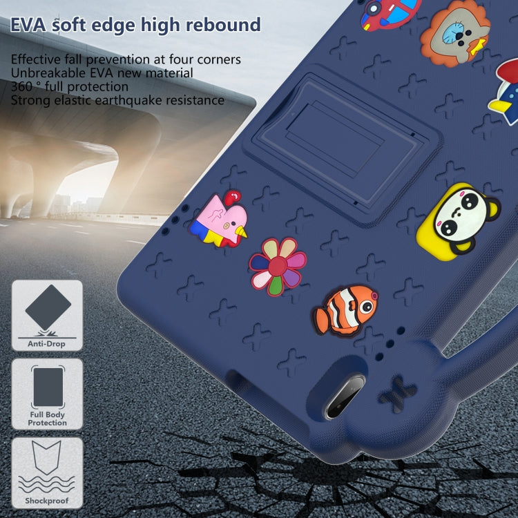 For Lenovo Tab M10 X605 / X505 / Tab P10 X705 Handle Kickstand Children EVA Shockproof Tablet Case(Navy Blue) - Lenovo by PMC TechLife | Online Shopping South Africa | PMC TechLife | Buy Now Pay Later Mobicred
