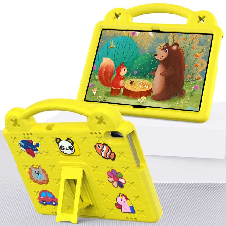 For Huawei MediaPad T5 10.1 Handle Kickstand Children EVA Shockproof Tablet Case(Yellow) - Huawei by PMC TechLife | Online Shopping South Africa | PMC TechLife | Buy Now Pay Later Mobicred