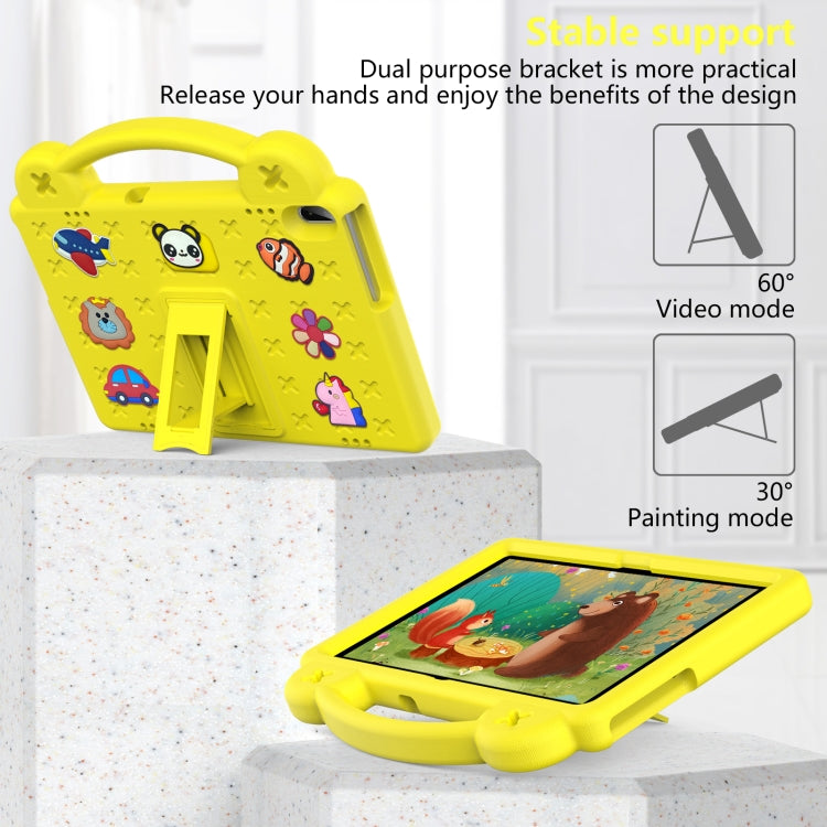 For Huawei MediaPad T5 10.1 Handle Kickstand Children EVA Shockproof Tablet Case(Yellow) - Huawei by PMC TechLife | Online Shopping South Africa | PMC TechLife | Buy Now Pay Later Mobicred