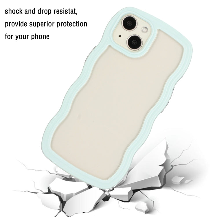 For iPhone 15 Plus Candy Color Wave TPU Clear PC Phone Case(Green) - free shipping - PMC TechLife - Order now!