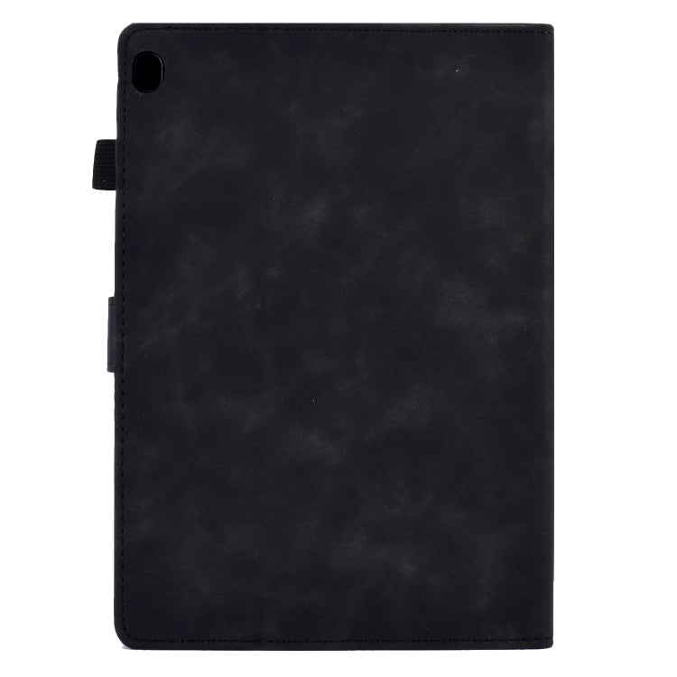 For Lenovo Tab M10 Embossed Smile Flip Tablet Leather Case(Black) - Lenovo by PMC TechLife | Online Shopping South Africa | PMC TechLife | Buy Now Pay Later Mobicred