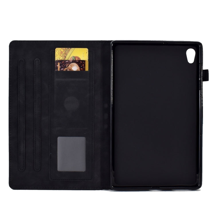 For Lenovo Tab M10 HD Gen 2 Embossed Smile Flip Tablet Leather Case(Black) - Lenovo by PMC TechLife | Online Shopping South Africa | PMC TechLife | Buy Now Pay Later Mobicred