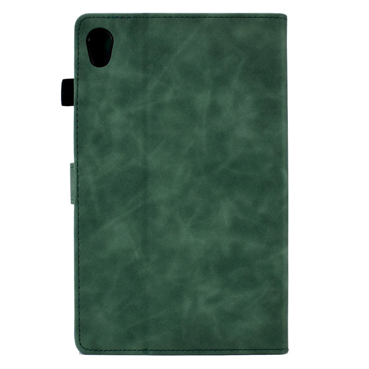 For Lenovo Tab M10 HD Gen 2 Embossed Smile Flip Tablet Leather Case(Green) - Lenovo by PMC TechLife | Online Shopping South Africa | PMC TechLife | Buy Now Pay Later Mobicred