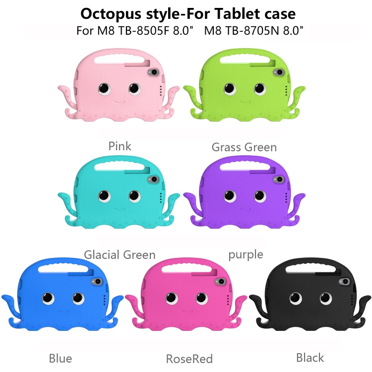 For Lenovo  Tab M8 TB 8505F / 8705N Octopus Style EVA + PC Tablet Case with Strap(Grass Green) - Lenovo by PMC TechLife | Online Shopping South Africa | PMC TechLife | Buy Now Pay Later Mobicred