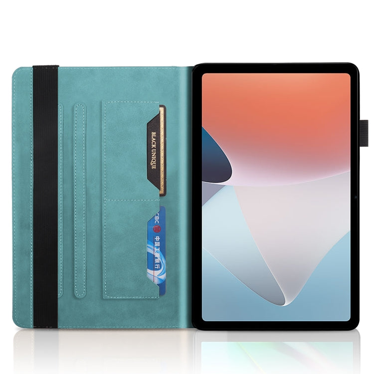 For OPPO Pad Air Life Tree Series Horizontal Flip Leather Tablet Case(Lake Blue) - OPPO by PMC TechLife | Online Shopping South Africa | PMC TechLife | Buy Now Pay Later Mobicred