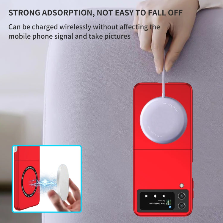 For Samsung Galaxy Z Flip4 Magsafe Magnetic Folding PC Phone Case(Red) - Galaxy Z Flip4 5G Cases by PMC TechLife | Online Shopping South Africa | PMC TechLife