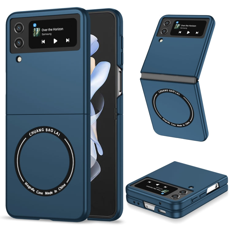 For Samsung Galaxy Z Flip4 Magsafe Magnetic Folding PC Phone Case(Blue) - Galaxy Z Flip4 5G Cases by PMC Jewellery | Online Shopping South Africa | PMC Jewellery