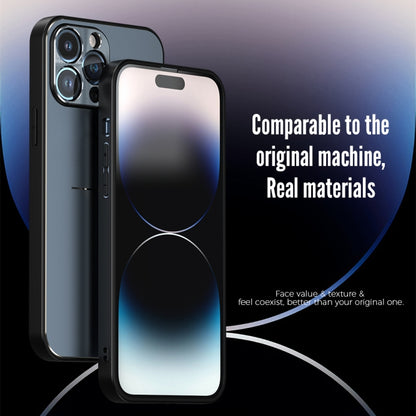 For iPhone 14 Pro Max R-JUST RJ52 3-Line Style Metal TPU Shockproof Phone Case(Silver) - iPhone 14 Pro Max Cases by R-JUST | Online Shopping South Africa | PMC Jewellery