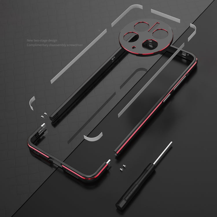For Huawei Mate 50 Pro LK Aurora Metal Phone Frame with Lens Cover(Dark Silver) - Huawei Cases by PMC TechLife | Online Shopping South Africa | PMC TechLife | Buy Now Pay Later Mobicred