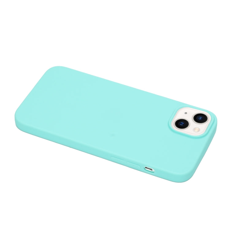 For iPhone 14 Plus Solid Color Frosted Silicone Phone Case(Light Blue) - iPhone 14 Plus Cases by PMC TechLife | Online Shopping South Africa | PMC TechLife